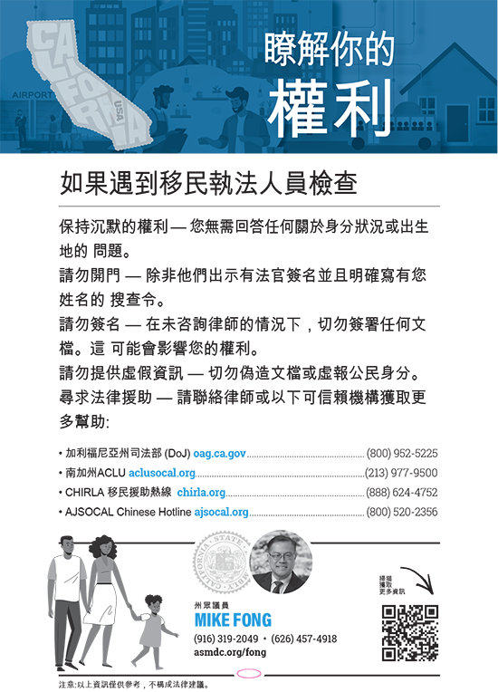 Know Your Rights - Chinese